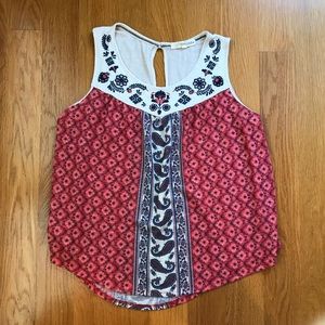 Francesca’s Red Sleeveless Top